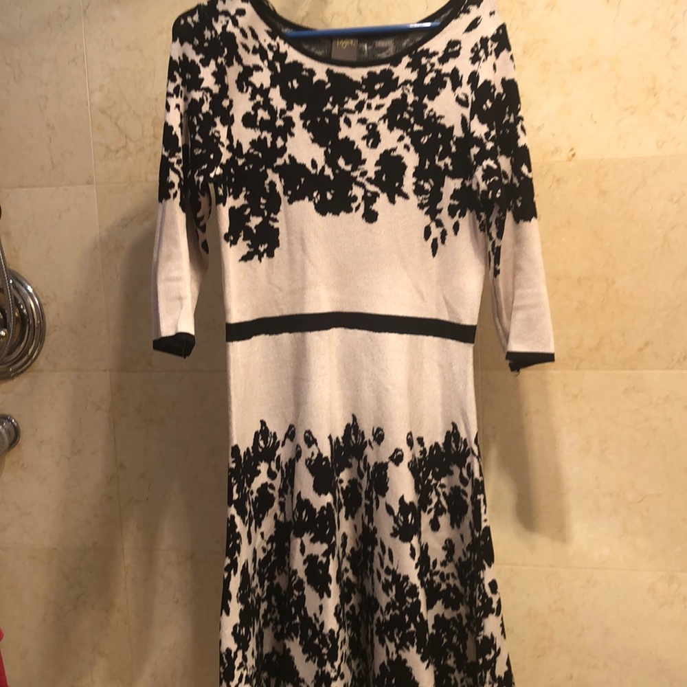 Taylor sweater dress with floral pattern size medium